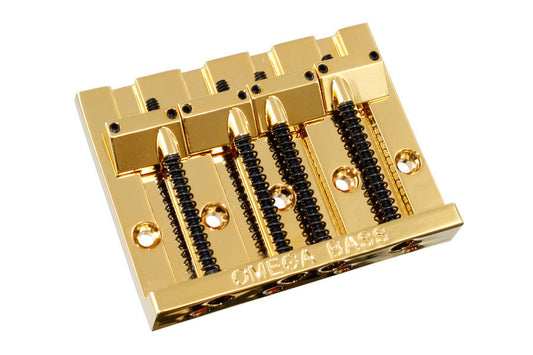 OMEGA BASS BRIDGE 4 STRING GOLD  Badass-style ALLPARTS